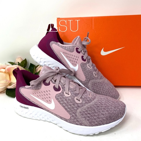 nike legend react plum